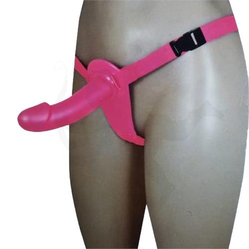 Arnes con dildo rosa